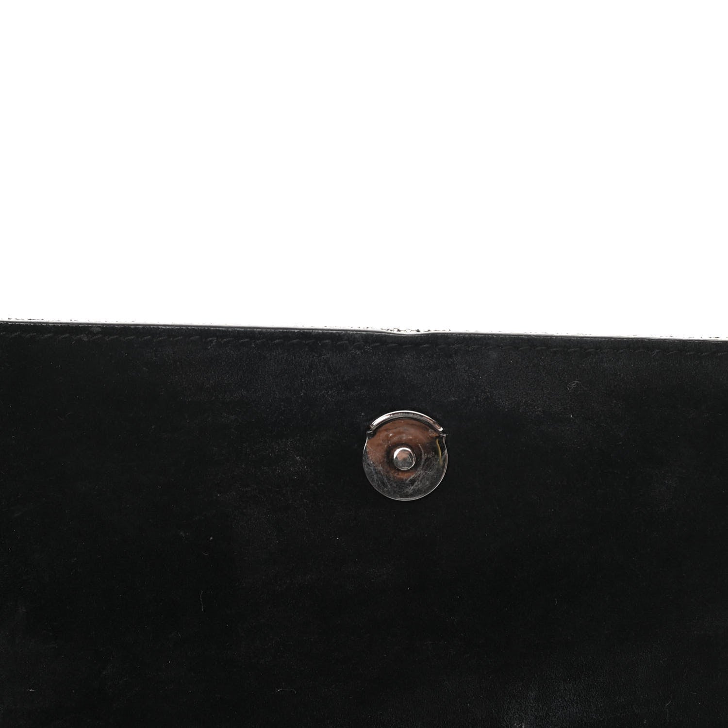 Saint Laurent Metallic Calfskin Classic Monogram Kate Tassel Chain Wallet Gun Metal 11 of 17