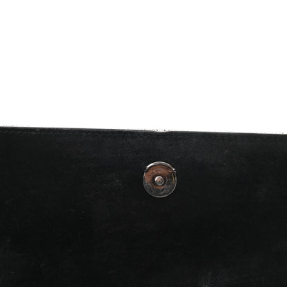 Saint Laurent Metallic Calfskin Classic Monogram Kate Tassel Chain Wallet Gun Metal 11 of 17
