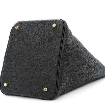 Hermes Taurillon Clemence Picotin Lock 22 MM Black 10 of 11