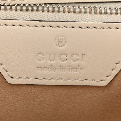 Gucci Calfskin Crystal Matelasse Aria Small GG Marmont Shoulder Bag Mystic White Multicolor 6 of 13