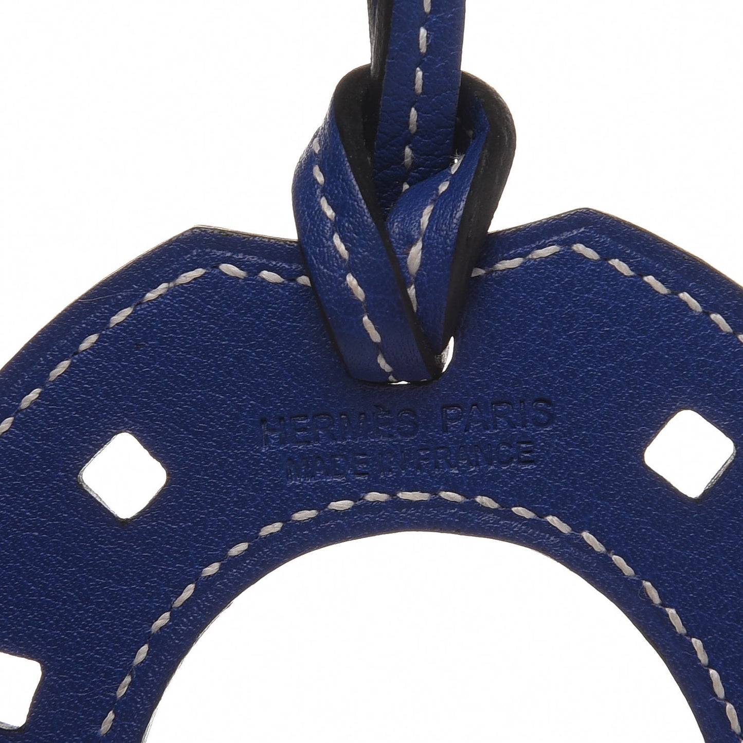Swift Paddock Horseshoe Bag Charm Bleu Electrique