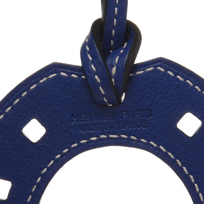 Hermes Swift Paddock Horseshoe Bag Charm Bleu Electrique 3 of 4
