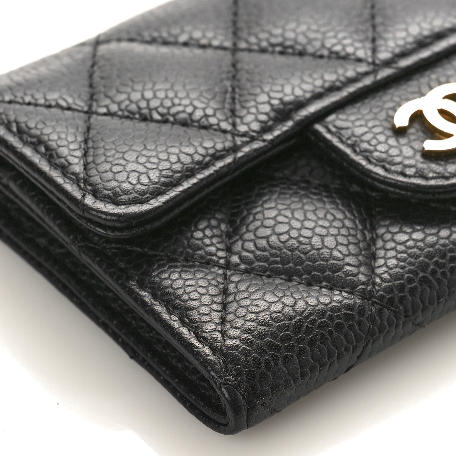 Chanel Caviar Quilted Flap Card Holder Black 9 of 10