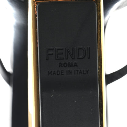 Fendi Calfskin Fendi First 95mm Slide Sandals 38.5 Black 6 of 12