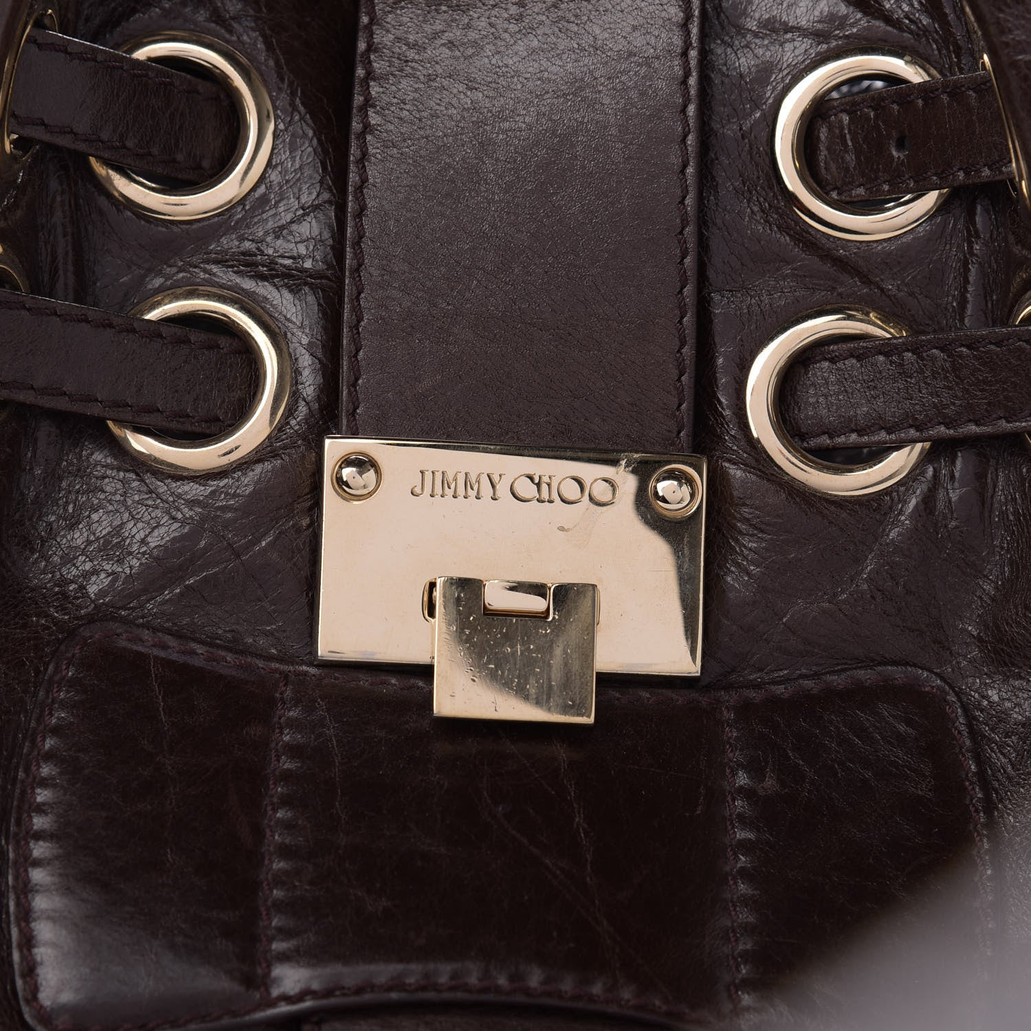 Jimmy Choo Calfskin Ramona Tote Brown 9 of 11