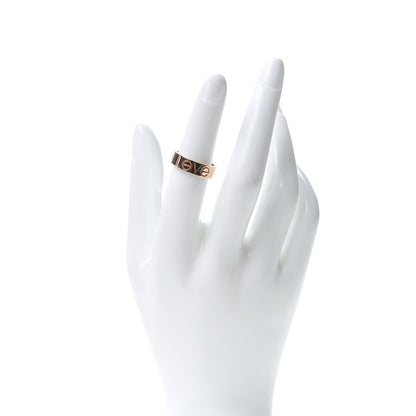 Cartier 18K Pink Gold 5.5mm Engraved LOVE Ring 51 5.75 2 of 6