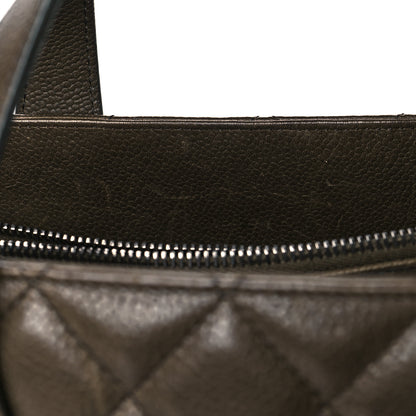 Chanel Caviar Quilted Large Casual Pocket Tote Khaki 10 of 14