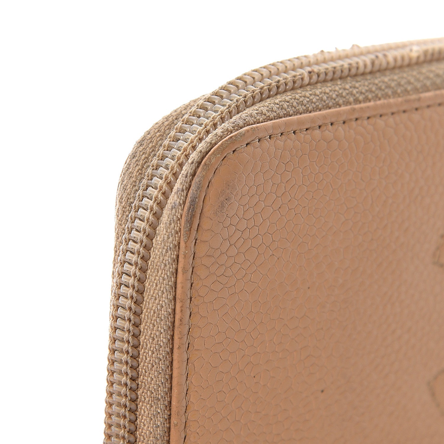 Chanel Caviar Large Timeless CC Zip Around Wallet Beige 16 of 28
