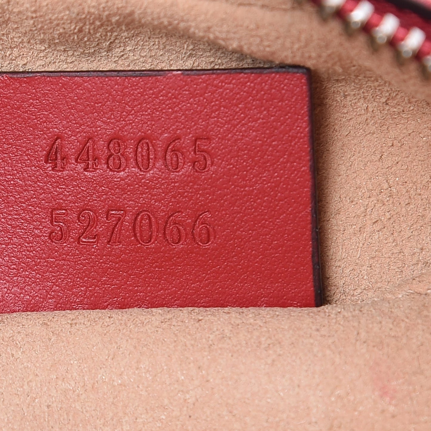 Calfskin Matelasse Mini GG Marmont Chain Shoulder Bag Hibiscus Red