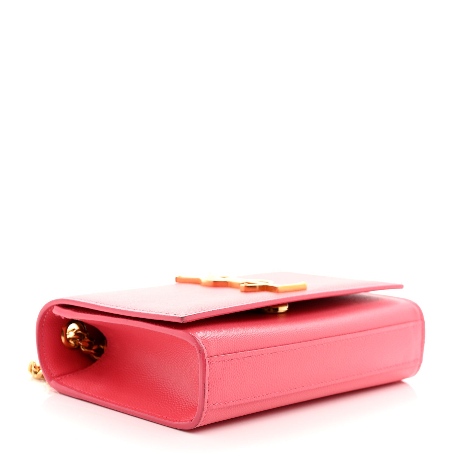 Saint Laurent Grain De Poudre Small Monogram Kate Satchel Bubblegum 4 of 14