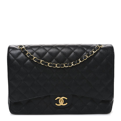 Chanel Caviar Quilted Maxi Double Flap Black 1 of 10