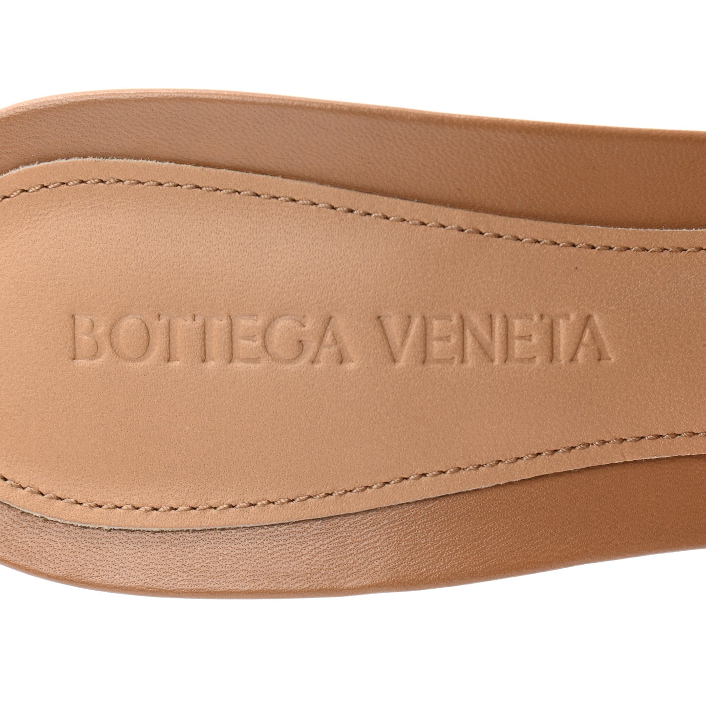 Lambskin Stretch Mule Sandals 38 Nude