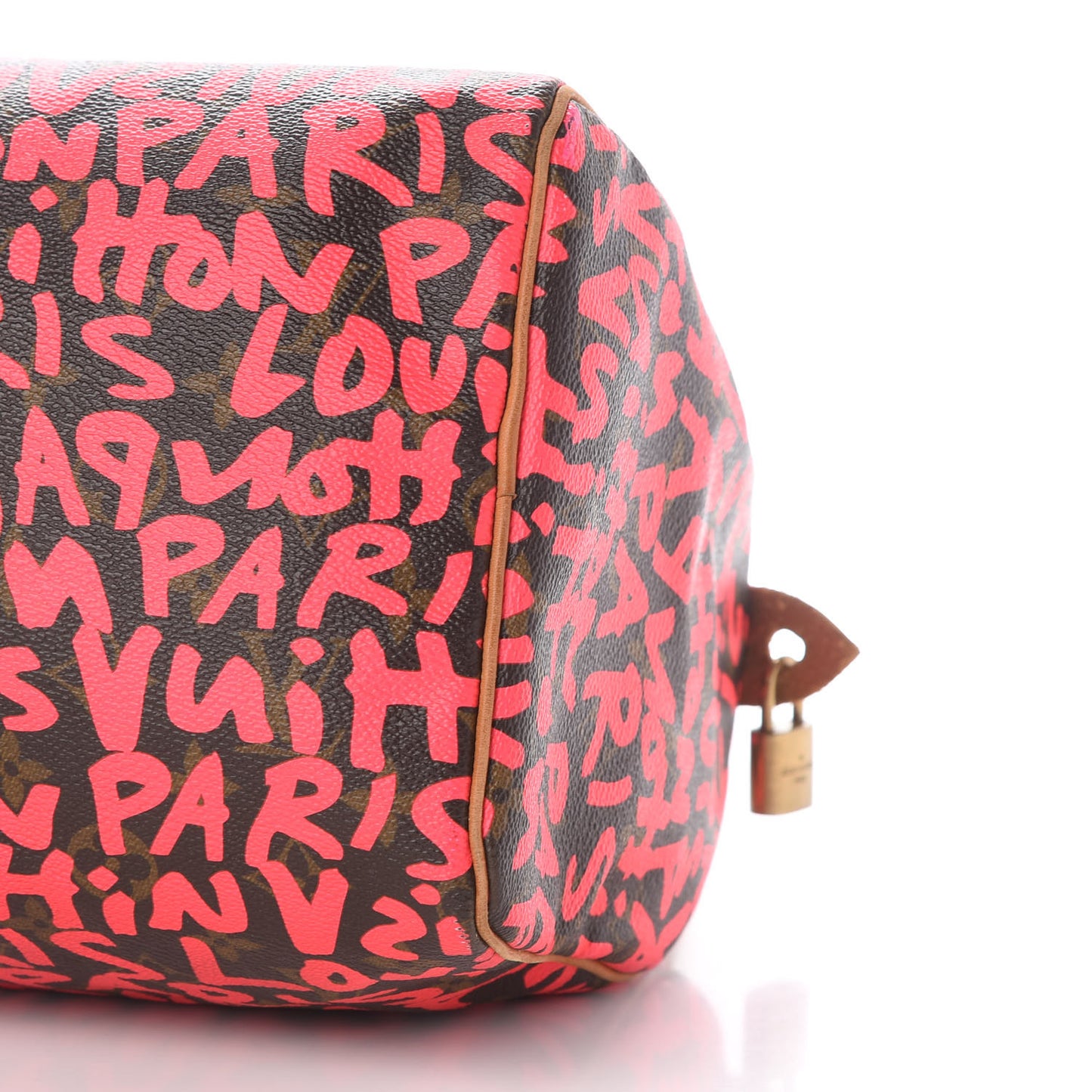 Monogram Graffiti Speedy 30 Fuchsia