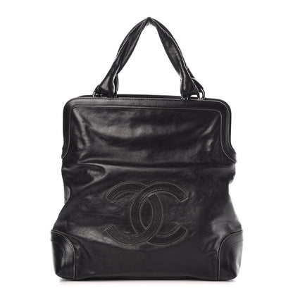 Chanel Calfskin Soho CC Shopper Tote Black 1 of 16