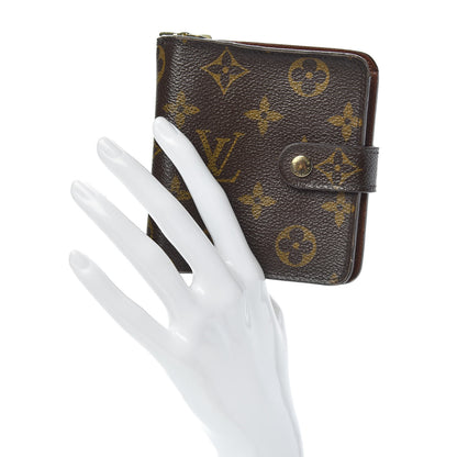 Louis Vuitton Monogram Compact Zippe Zipped Wallet 2 of 13