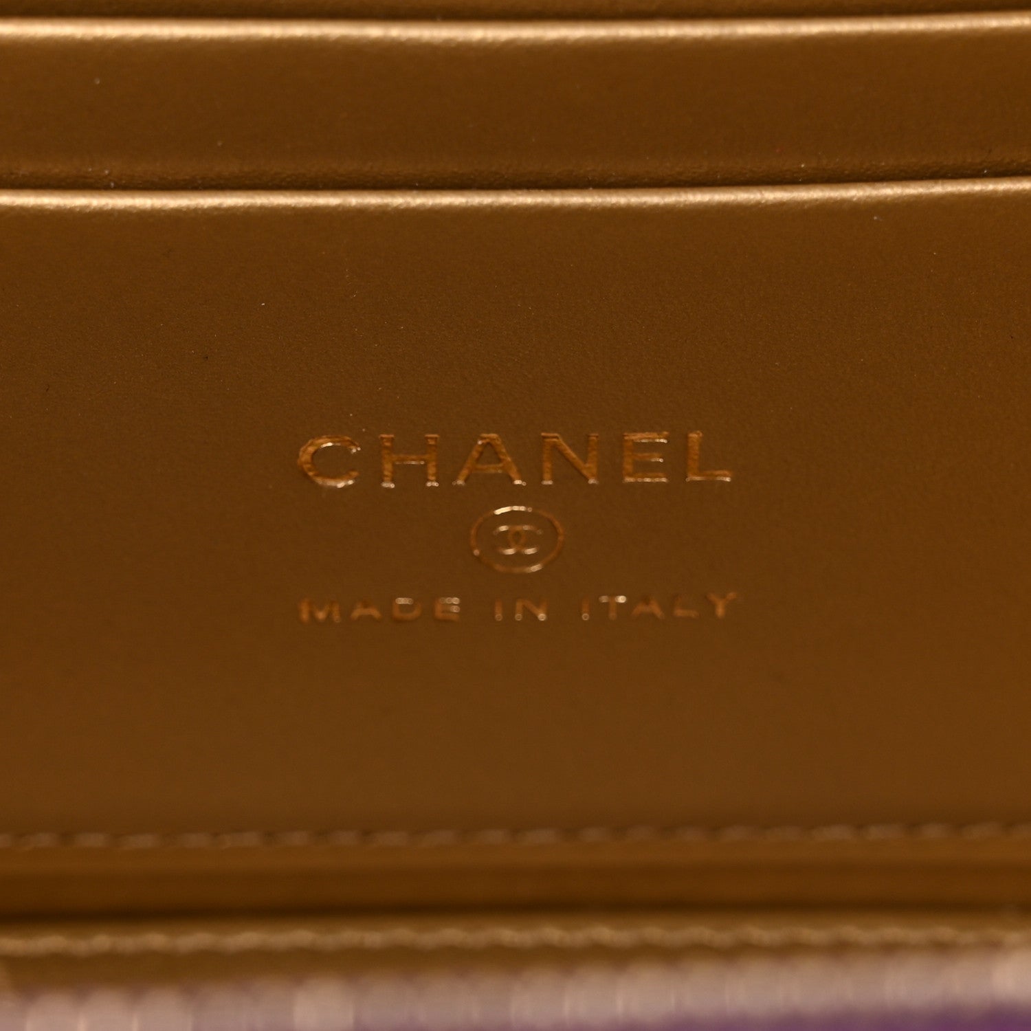 Chanel Lambskin Quilted Pearl Crush Small Vanity Case With Chain Purple 7 of 11