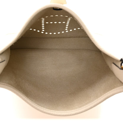 Hermes Taurillon Clemence Evelyne 23 Poche III Cream 5 of 11