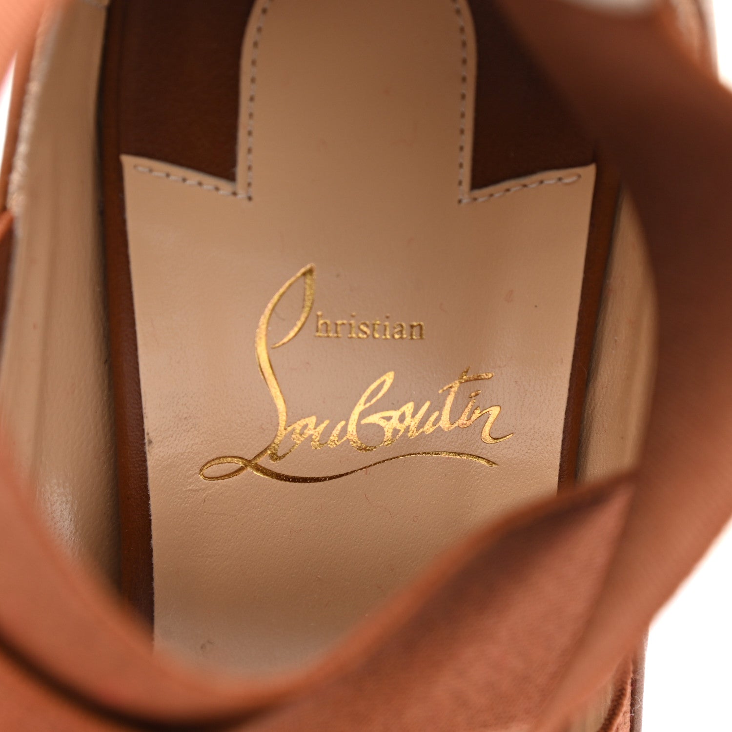 Christian Louboutin Elastic Nappa Patrouille 85 Heel Sandals 39 Cafe Creme 7 of 8