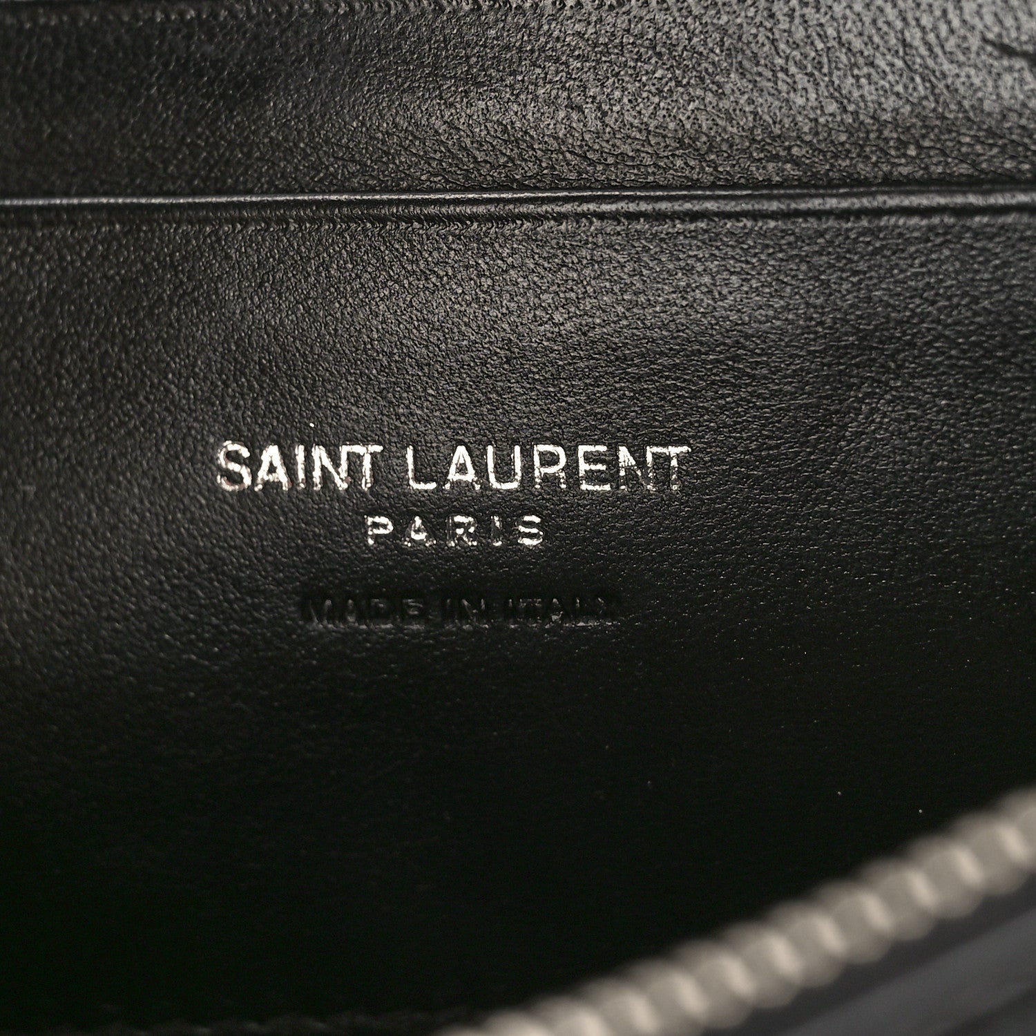 Saint Laurent Shiny Calfskin Monogram Mini Lou Camera Bag Black 6 of 8