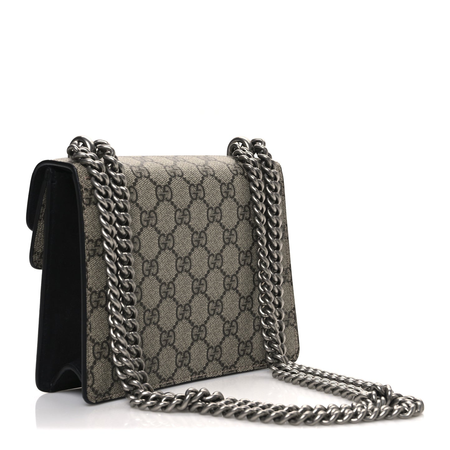 GG Supreme Monogram Super Mini Dionysus Shoulder Bag Black