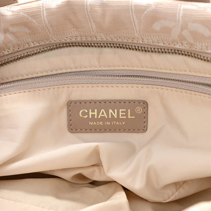 Chanel Nylon Travel Bowler Beige 6 of 11