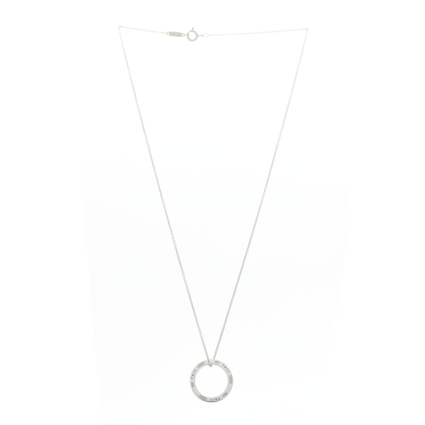 Sterling Silver 1837 Circle Pendant Necklace