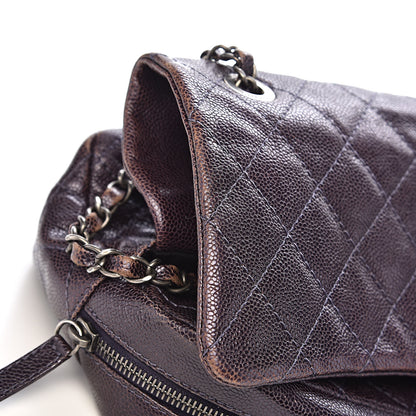 Chanel Iridescent Caviar Quilted Large Chic Flap Purple 10 of 16