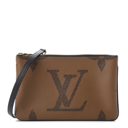 Louis Vuitton Reverse Monogram Giant Double Zip Pochette 1 of 12