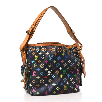Louis Vuitton Monogram Multicolor Petit Noe Black 3 of 8