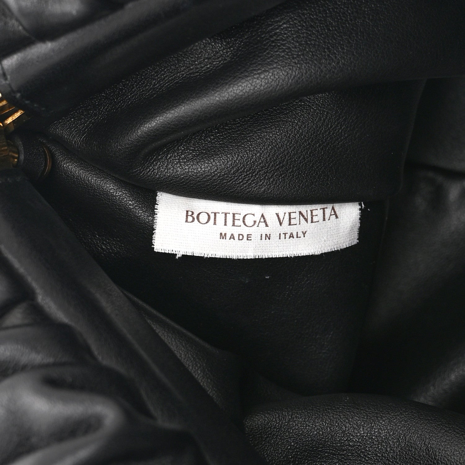Bottega Veneta Calfskin The Pouch Chain Black 7 of 11