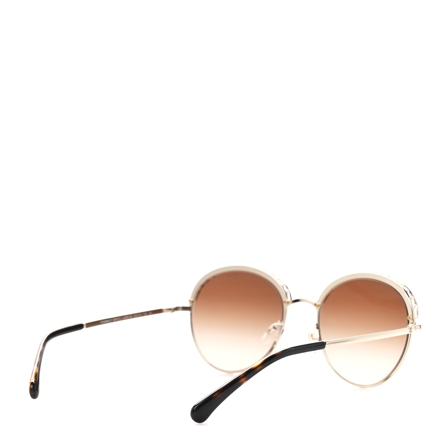 Chanel Pearl Round Sunglasses 4234-H Light Brown 4 of 8