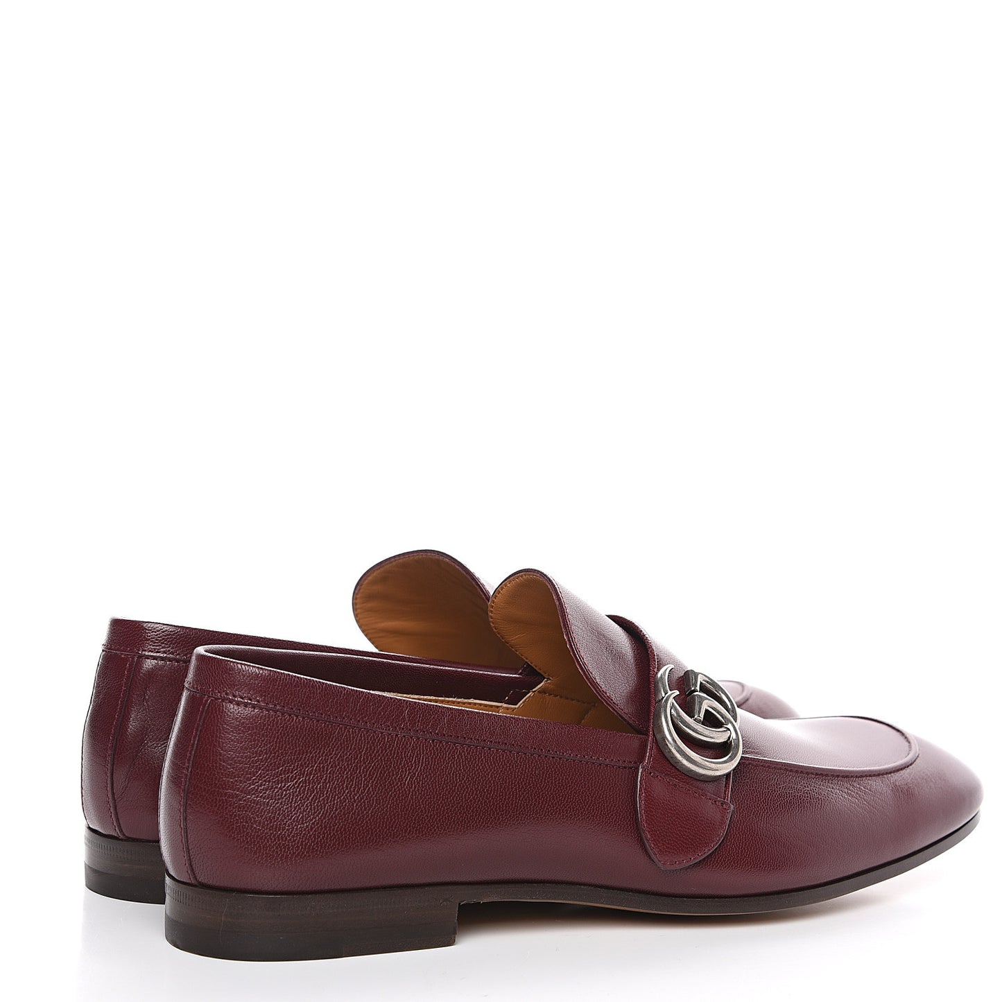 Goatskin Mens GG Loafers 8.5 Strong Red
