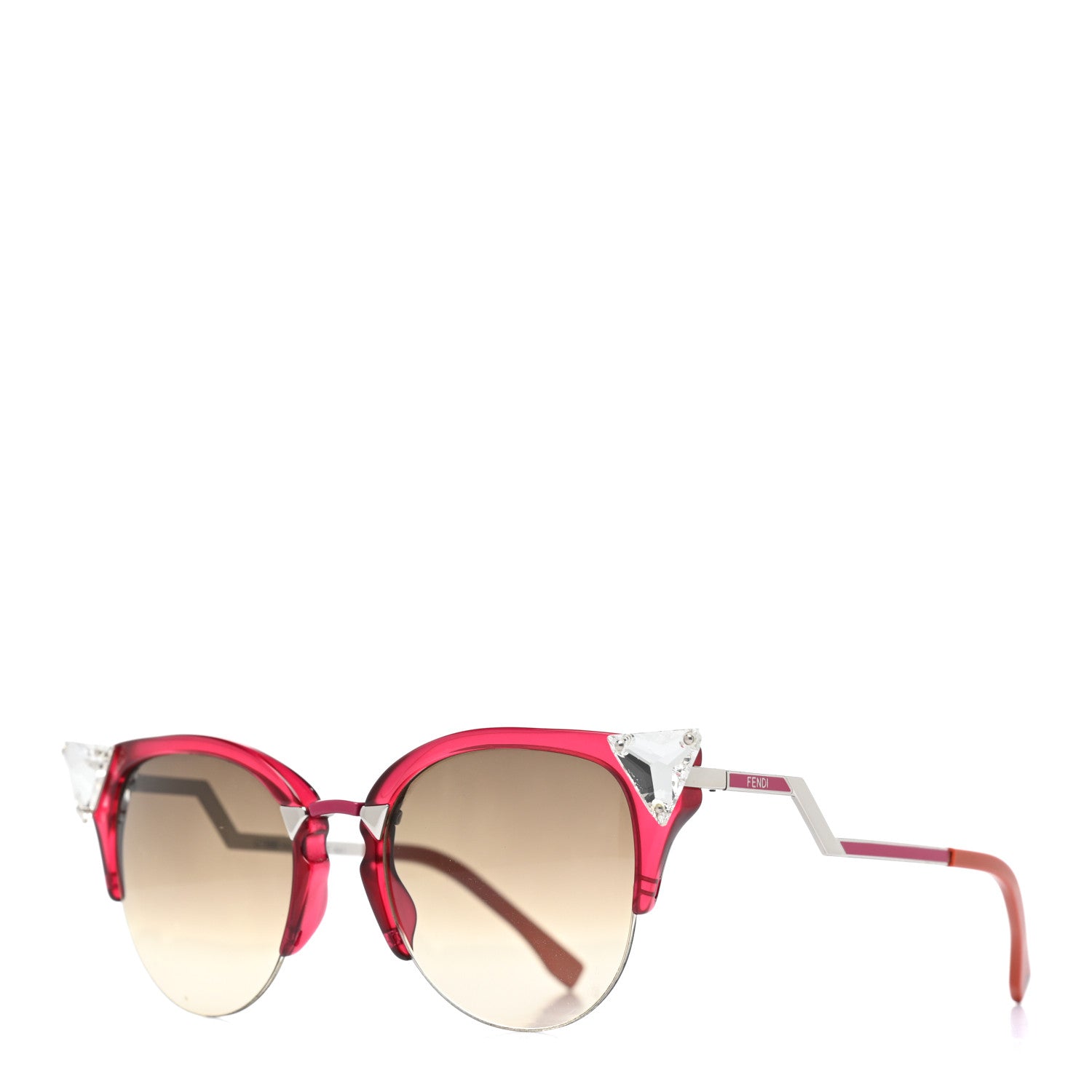 Fendi Iridia Sunglasses FF 0041/S Cherry Palladium 1 of 7