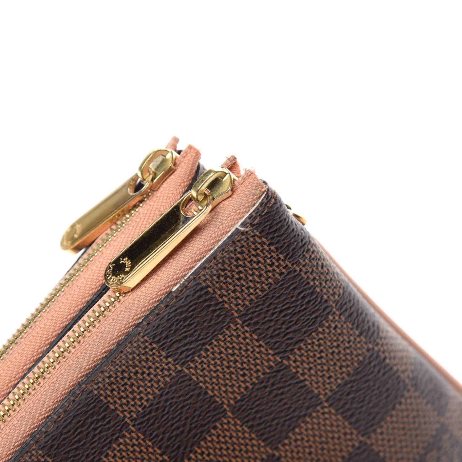 Louis Vuitton Damier Ebene Double Zip Pochette 10 of 12