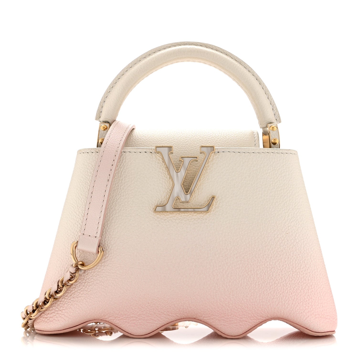 Louis Vuitton Taurillon Ombre Capucines Capushell Mini Shaded Pink 1 of 11
