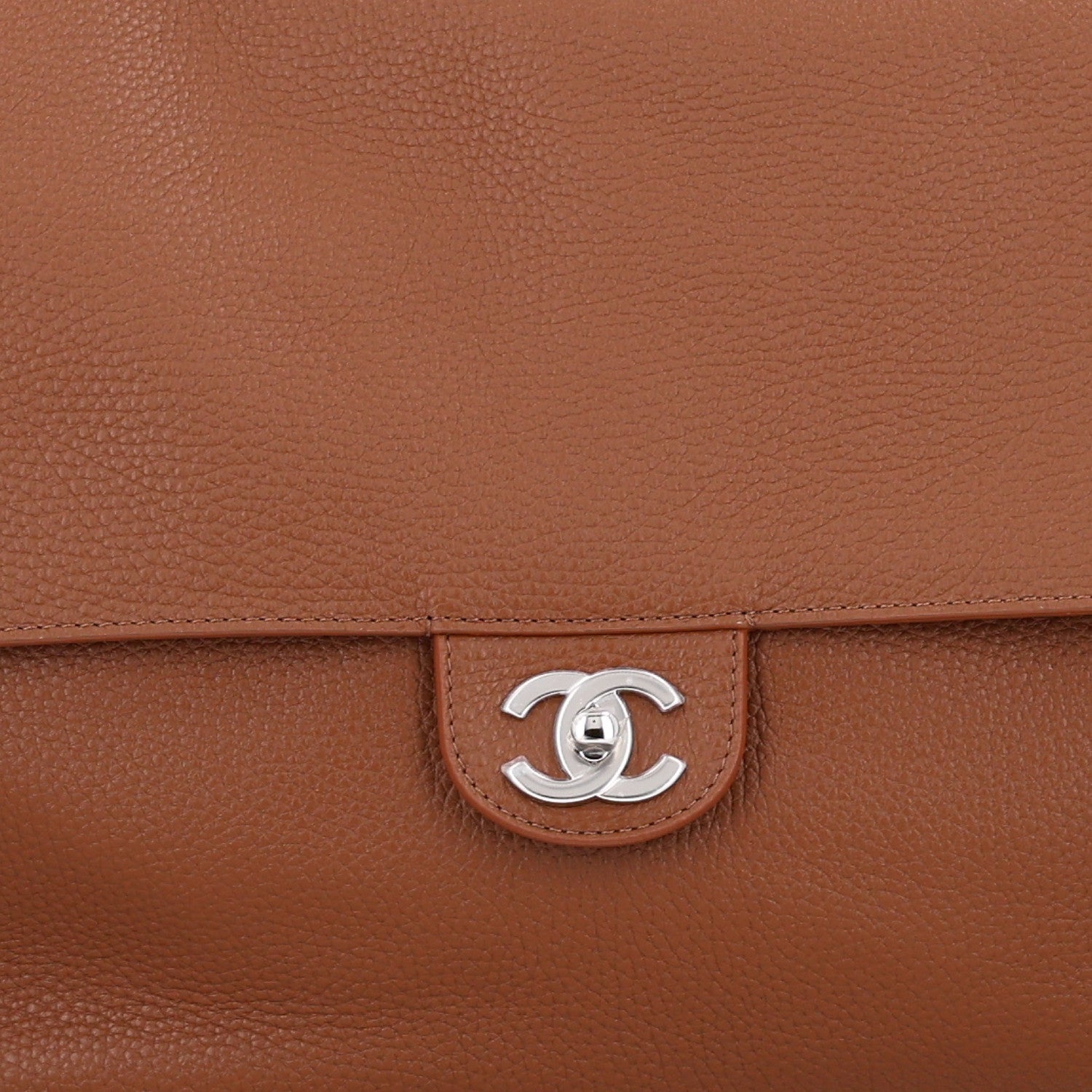 Chanel Grained Calfskin Souplissimo Maxi Flap Camel 7 of 9