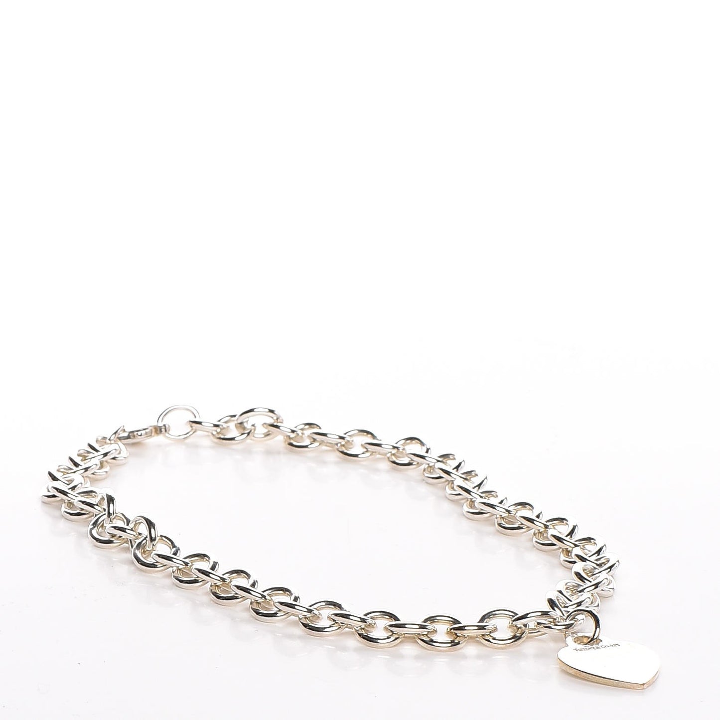 Sterling Silver Heart Tag Necklace