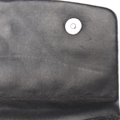 Chanel Lambskin Quilted Double Sided Wallet On Chain WOC Black 11 of 15