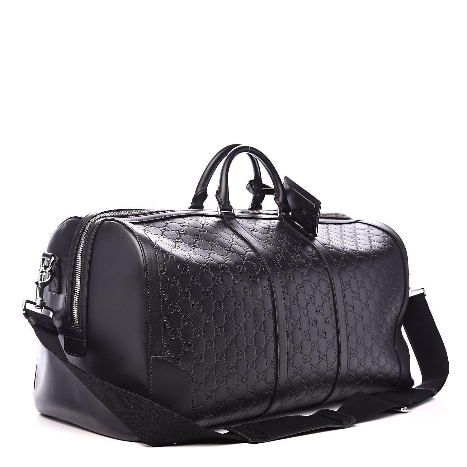 Gucci Guccissima Signature Large Duffle Black 3 of 15