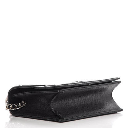 Christian Dior Grained Calfskin Medium Diorama Flap Bag Black 4 of 8