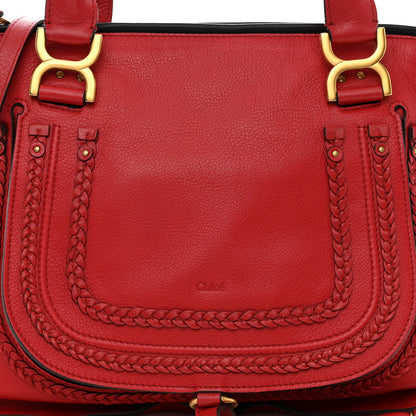 Chloe Calfskin Medium Marcie Satchel Red 9 of 15