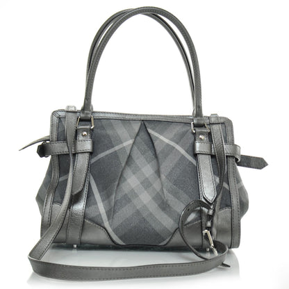 Burberry Leather Shimmer Check Tote 4 of 10