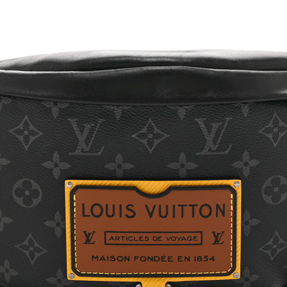 Louis Vuitton Monogram Eclipse Epi Gaston Label Discovery Bumbag Black Savan Yellow 7 of 9