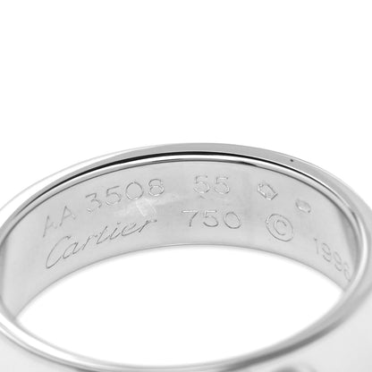 Cartier 18K White Gold 5.5mm LOVE Ring 55 7.25 4 of 4