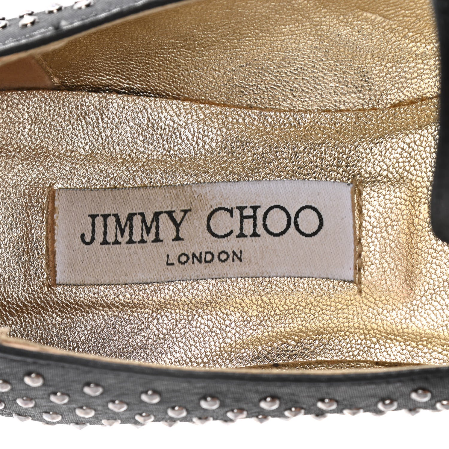 Jimmy Choo Suede Studded Wheel Weekend Slipper 38.5 Black 9 of 12