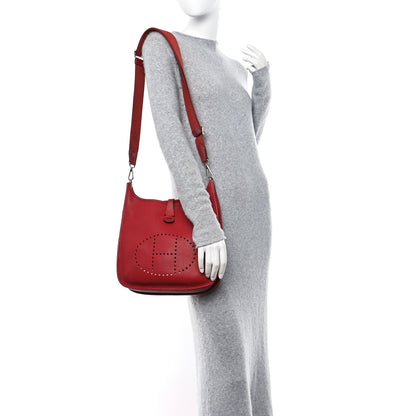 Hermes Taurillon Clemence Evelyne III PM Rubis 2 of 13