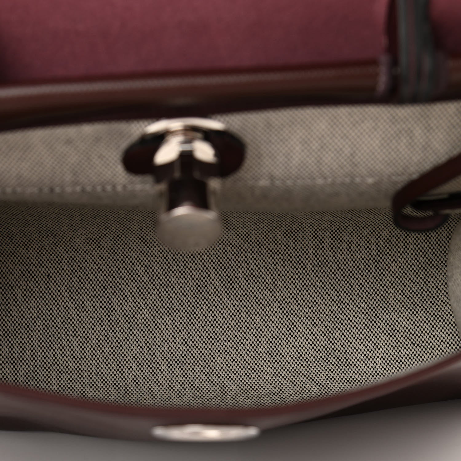 Hermes Toile H Berline Vache Hunter Herbag Zip 31 PM Rouge Sellier 6 of 10