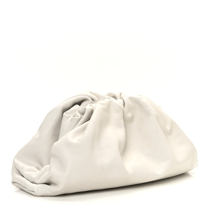 Bottega Veneta Smooth Butter Calf The Pouch Oversized Clutch Chalk 3 of 8