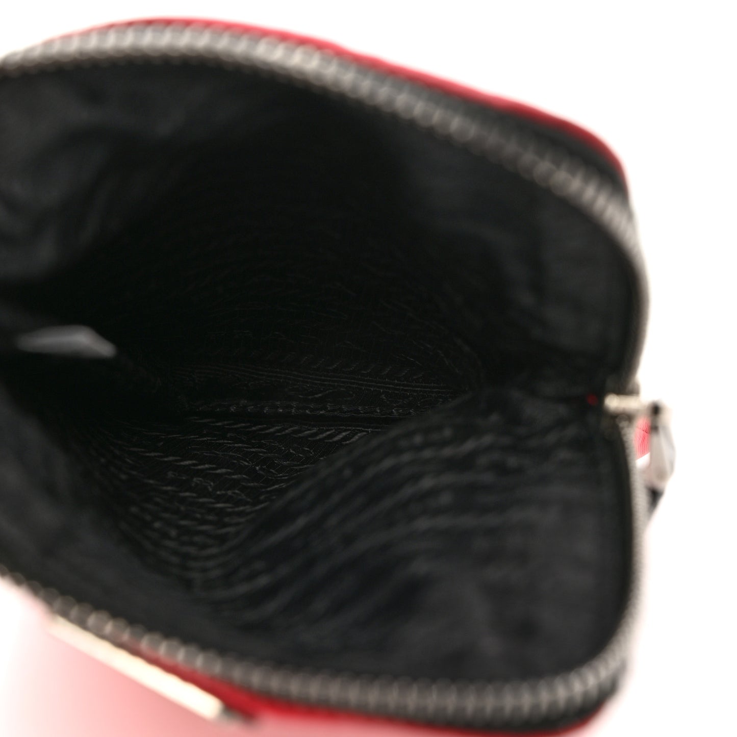 Tessuto Nylon Phone Case Crossbody Rosso Black