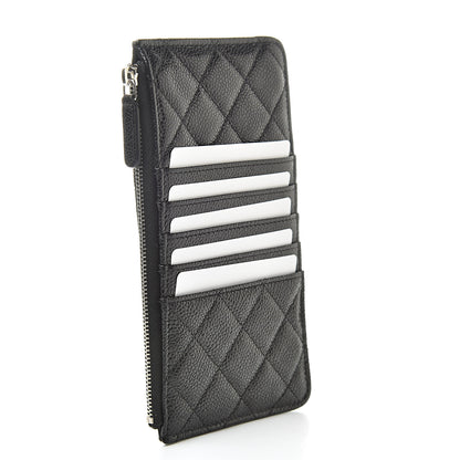 Chanel Caviar Quilted Classic Flat Wallet Pouch So Black 3 of 9